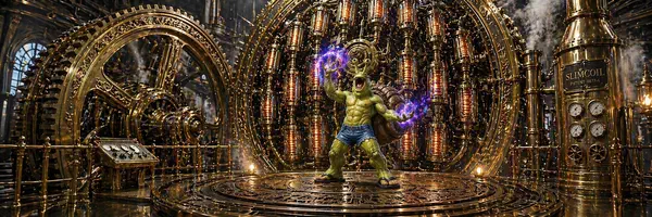 The Prestidigitation Stirling Engine: Ten Horsepower from a Basement, Two Cantrips an Hour