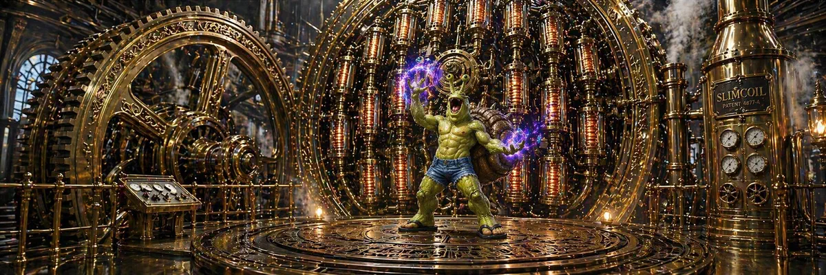 The Prestidigitation Stirling Engine: Ten Horsepower from a Basement, Two Cantrips an Hour